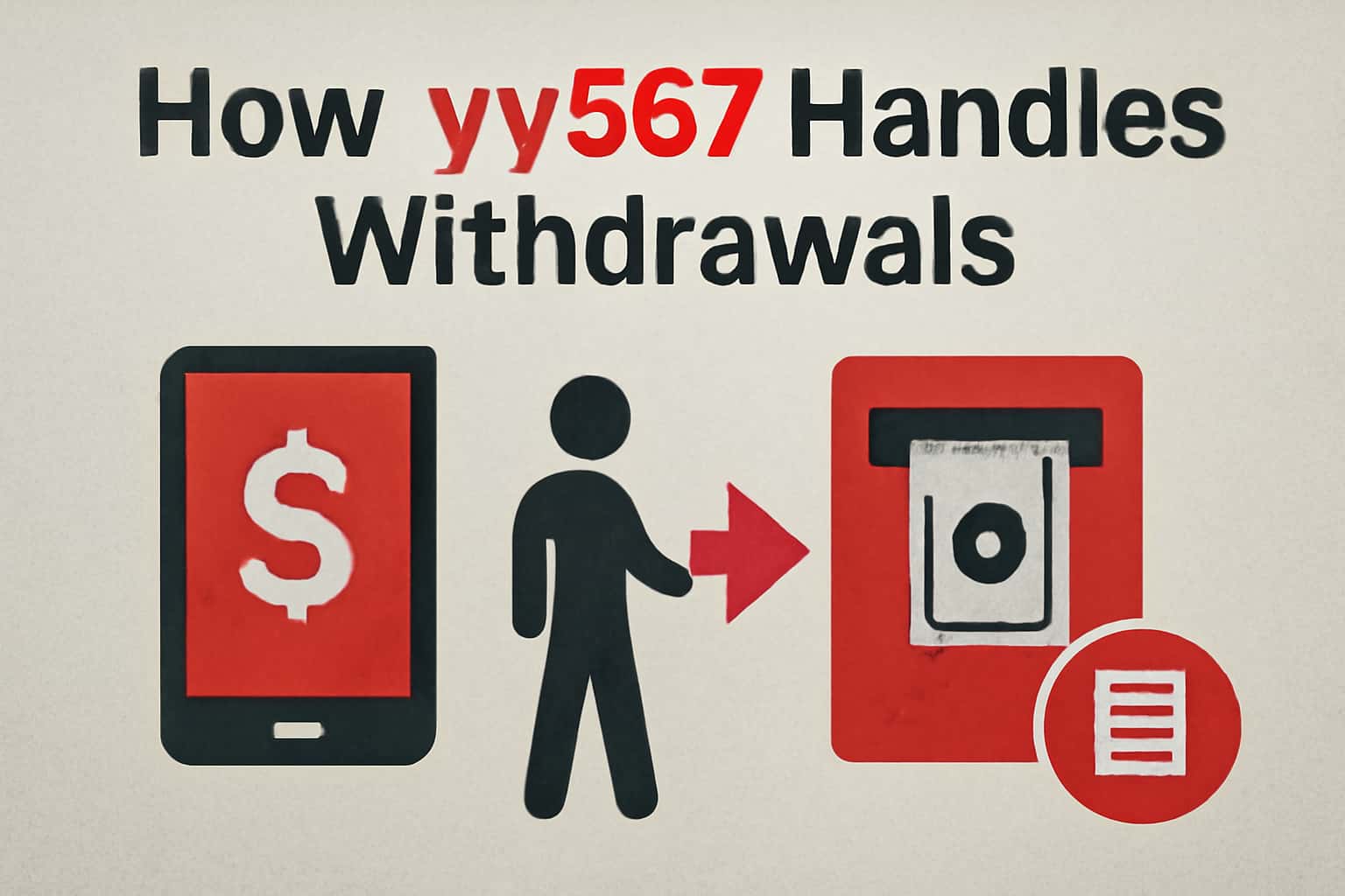 An informative scene illustrating the withdrawal process on yy567.