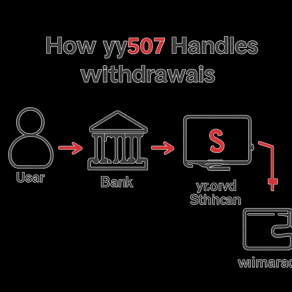 An educational diagram outlining the withdrawal steps on yy567.
