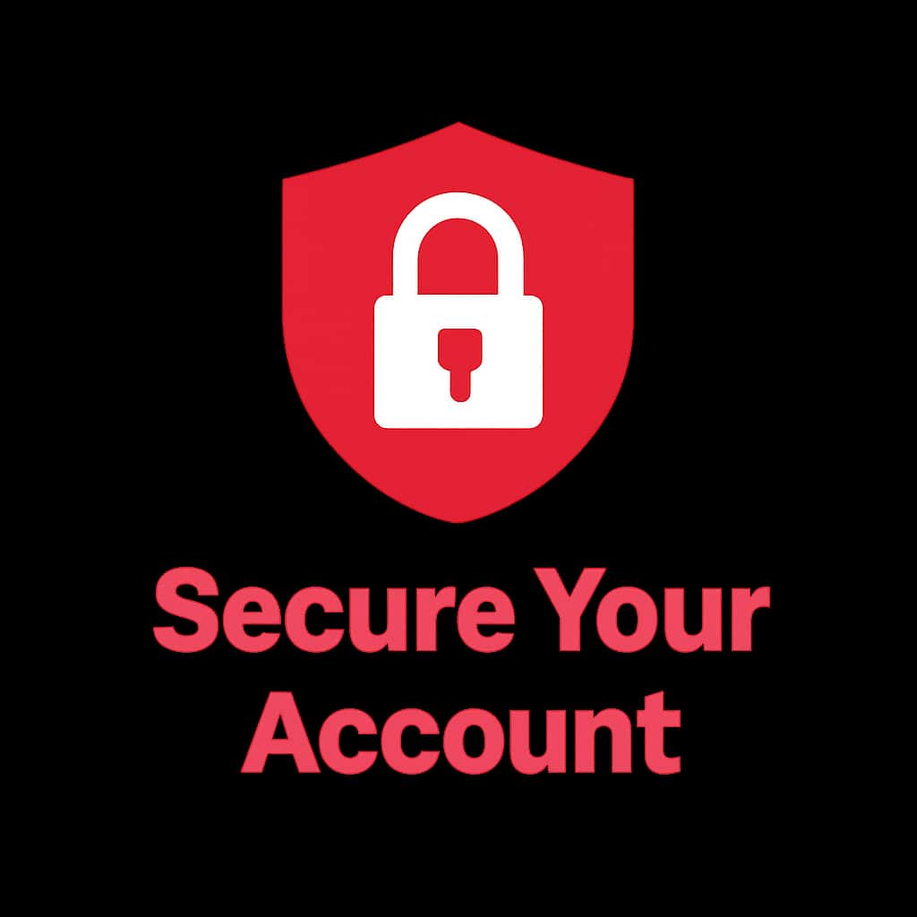 An icon showcasing the concept of account security for yy567, with the text 'Secure Your yy567 Account'.