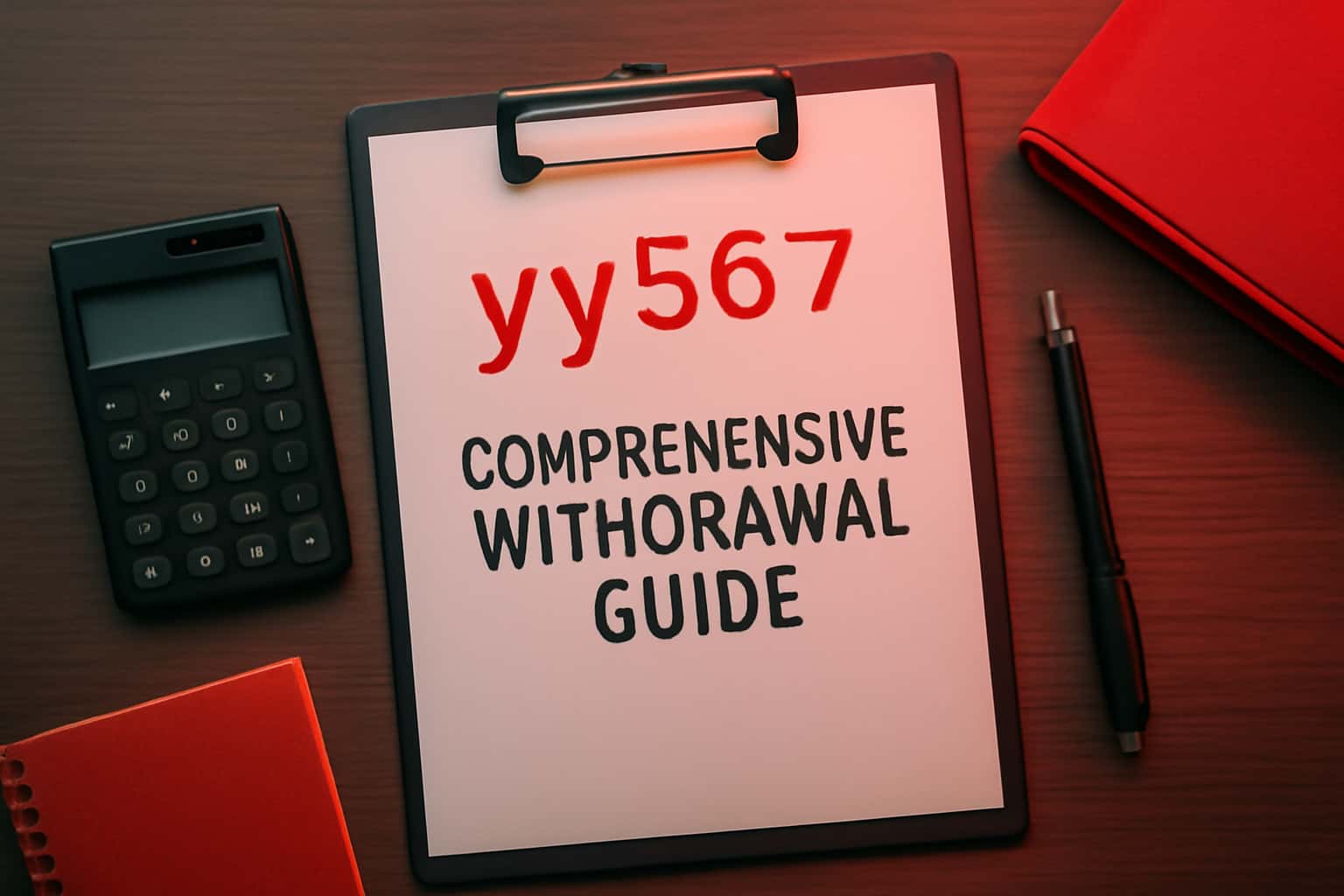 A visual representation of the yy567 withdrawal process, focusing on clarity and professionalism.