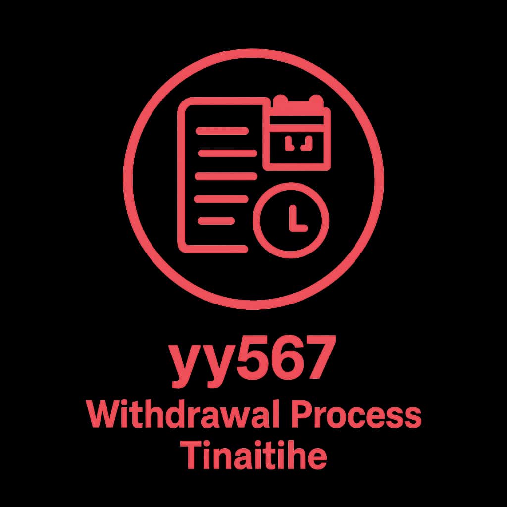 A badge representing the withdrawal process timeline for yy567.