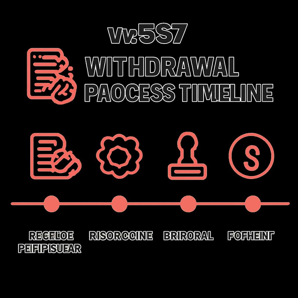 An educational diagram illustrating the steps in the yy567 withdrawal process.